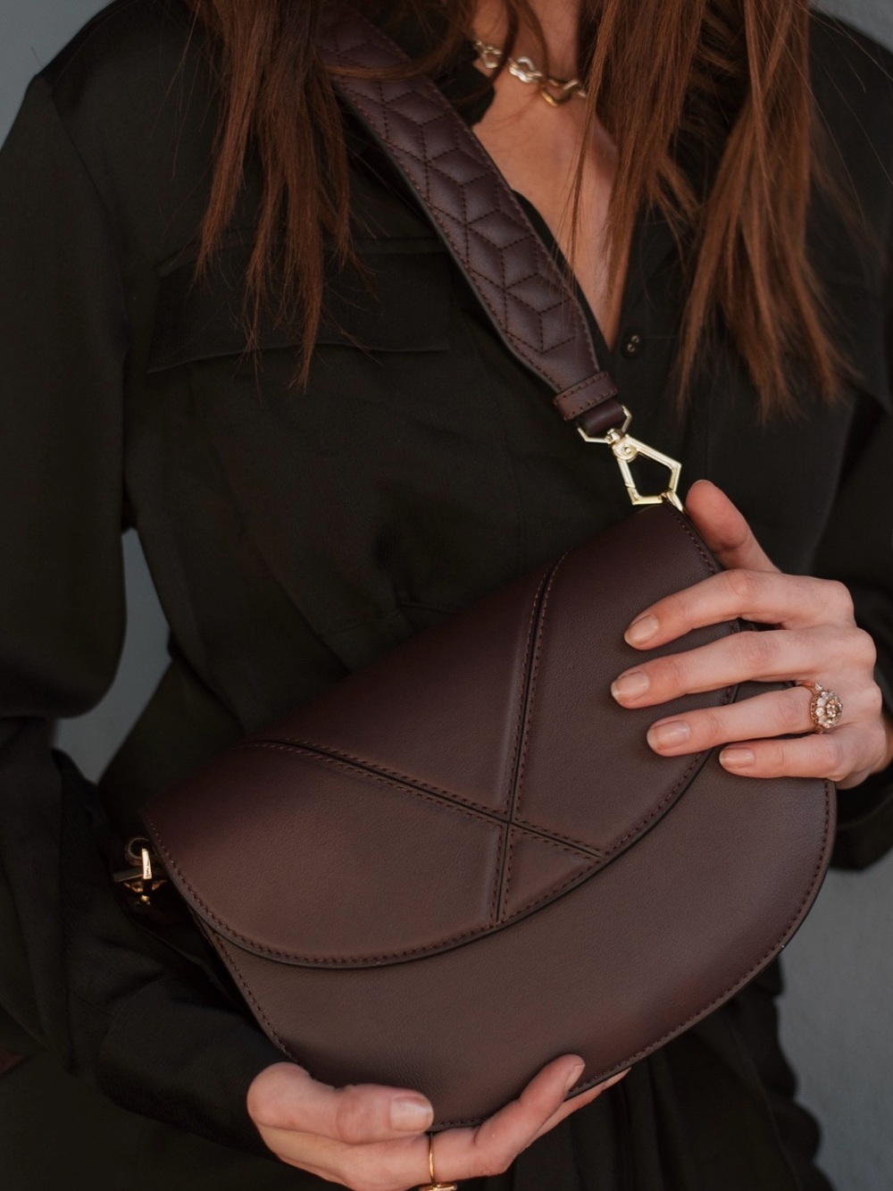 Welden Excursion Saddle Bag Oxblood Leather Crossbody Shoulder Bag